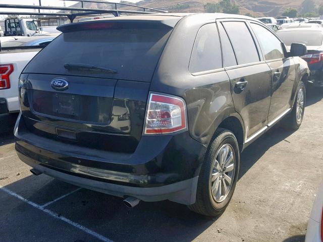 2FMDK38C08BA54609 - 2008 FORD EDGE SEL BLACK photo 4