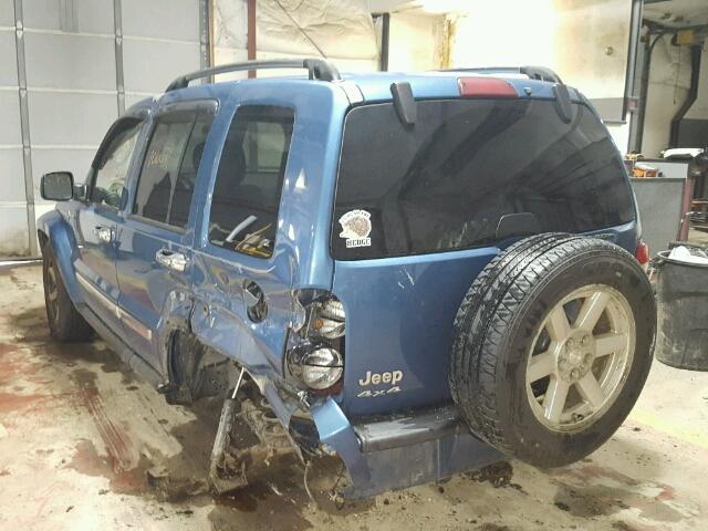 1J4GL58K15W512146 - 2005 JEEP LIBERTY LI BLUE photo 3