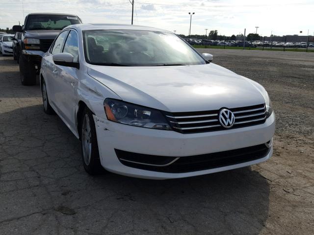 1VWBP7A38DC022108 - 2013 VOLKSWAGEN PASSAT SE WHITE photo 1