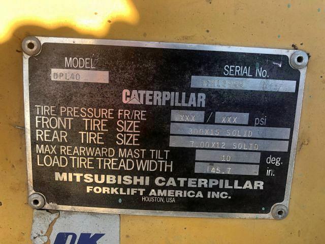 SN3CN12995 - 2002 CATERPILLAR DPL40D YELLOW photo 5