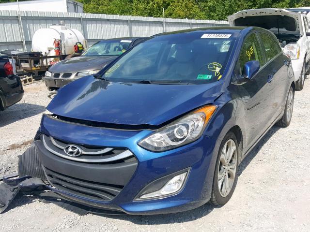 KMHD35LE6DU098524 - 2013 HYUNDAI ELANTRA GT BLUE photo 2