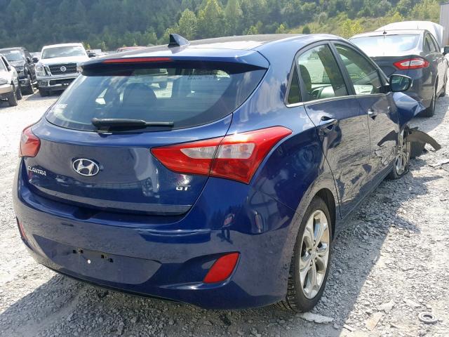 KMHD35LE6DU098524 - 2013 HYUNDAI ELANTRA GT BLUE photo 4