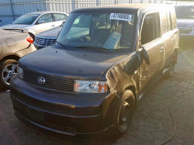 JTLKT324X64087445 - 2006 TOYOTA SCION XB შავი ფოტო 2