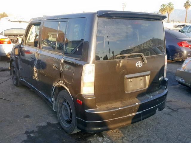 JTLKT324X64087445 - 2006 TOYOTA SCION XB შავი ფოტო 3