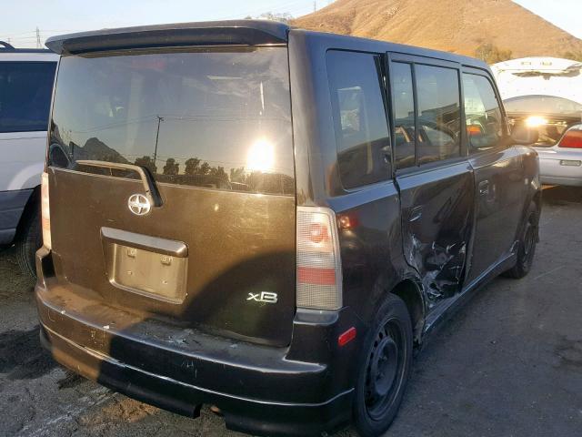 JTLKT324X64087445 - 2006 TOYOTA SCION XB შავი ფოტო 4