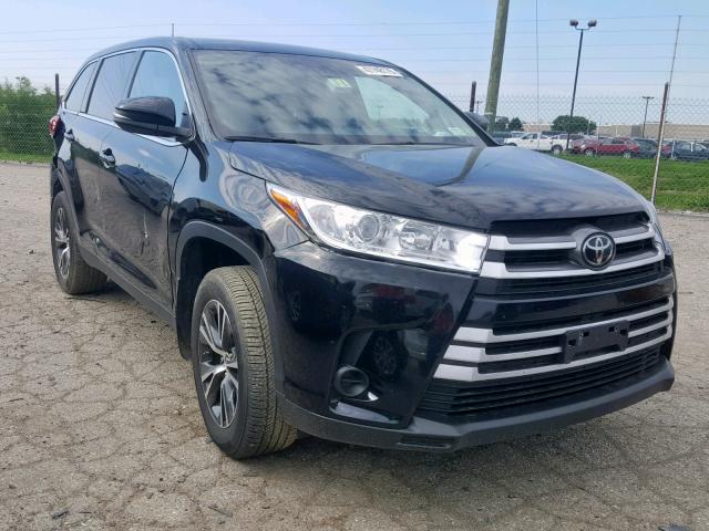 5TDBZRFH2KS923189 - 2019 TOYOTA HIGHLANDER BLACK photo 1