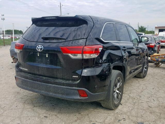 5TDBZRFH2KS923189 - 2019 TOYOTA HIGHLANDER BLACK photo 4