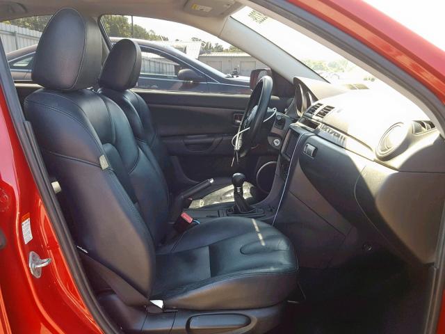 JM1BK323541162461 - 2004 MAZDA 3 S RED photo 5