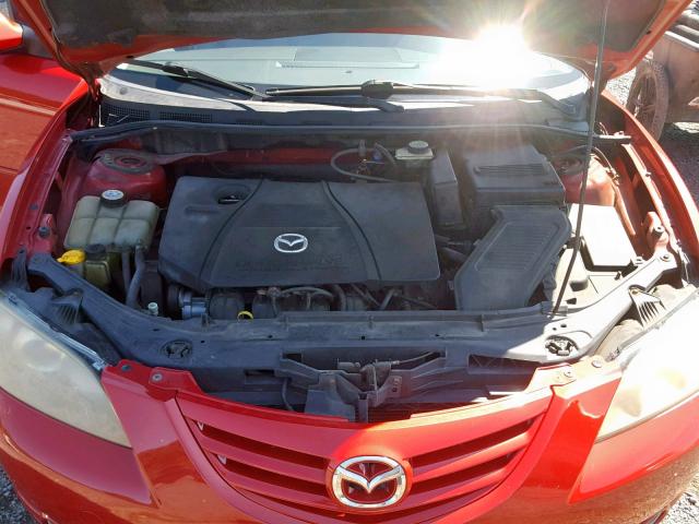 JM1BK323541162461 - 2004 MAZDA 3 S RED photo 7