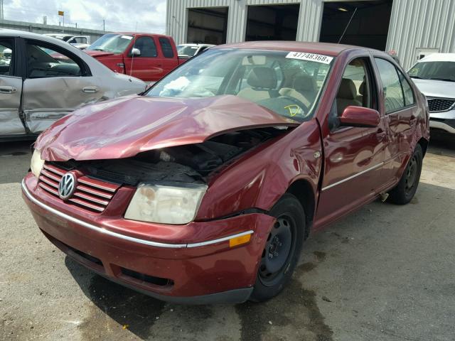 3VWRK69MX4M043187 - 2004 VOLKSWAGEN JETTA GL MAROON photo 2