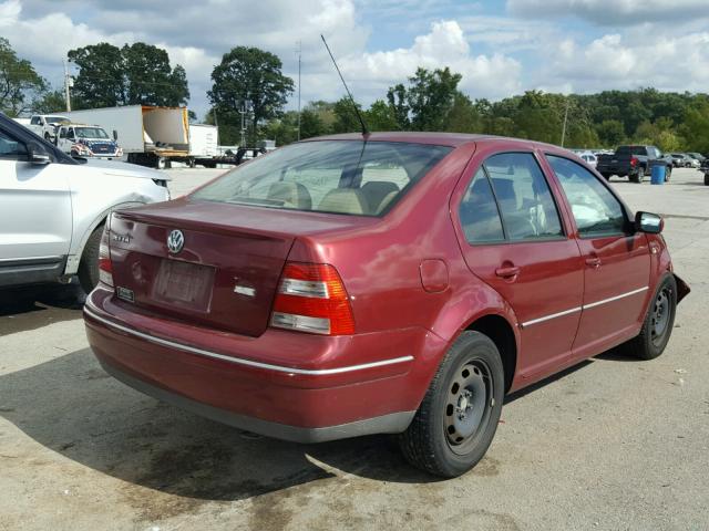 3VWRK69MX4M043187 - 2004 VOLKSWAGEN JETTA GL MAROON photo 4