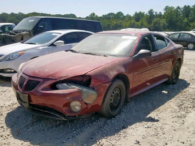 2G2WP522041146379 - 2004 PONTIAC GRAND PRIX BURGUNDY photo 2