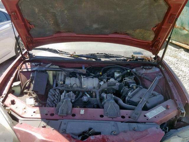 2G2WP522041146379 - 2004 PONTIAC GRAND PRIX BURGUNDY photo 7