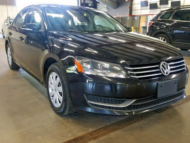 1VWAP7A37CC007464 - 2012 VOLKSWAGEN PASSAT S BLACK photo 1