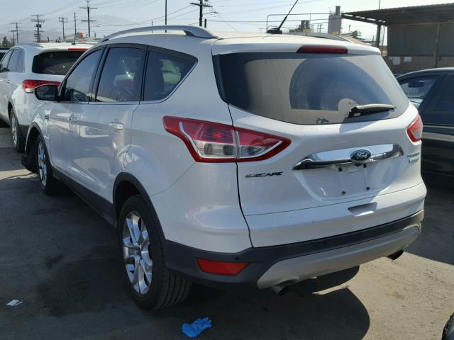 1FMCU0JXXEUE00771 - 2014 FORD ESCAPE TIT WHITE photo 3