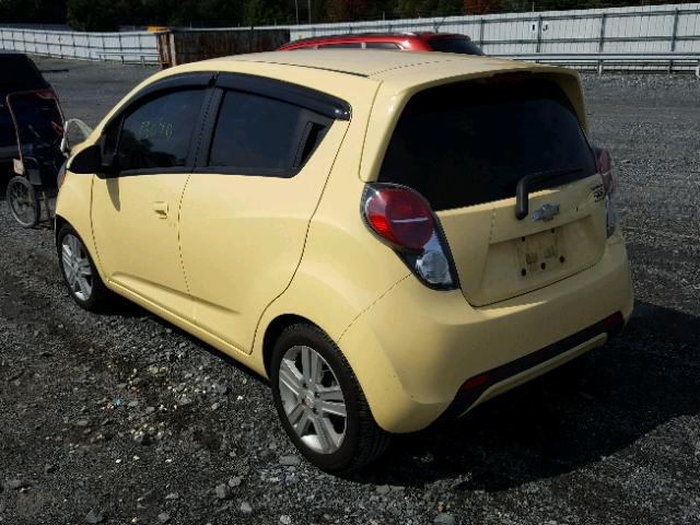 KL8CD6S9XDC589426 - 2013 CHEVROLET SPARK 1LT YELLOW photo 3