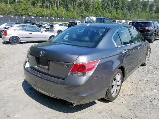 1HGCP3F87AA021707 - 2010 HONDA ACCORD EXL SILVER photo 4