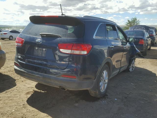 5XYPGDA39HG324063 - 2017 KIA SORENTO LX BLUE photo 4