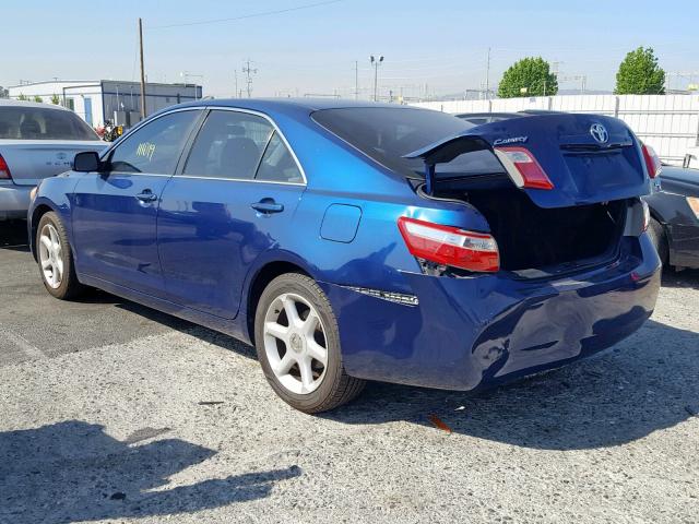 4T4BE46K48R045149 - 2008 TOYOTA CAMRY CE BLUE photo 3