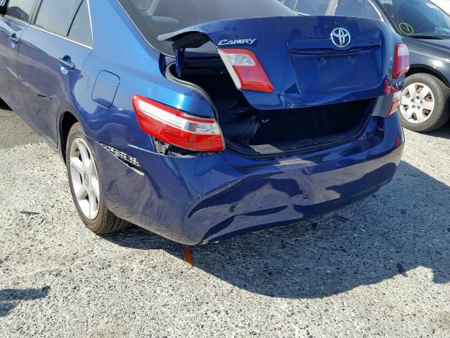 4T4BE46K48R045149 - 2008 TOYOTA CAMRY CE BLUE photo 9