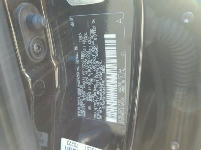 5TBDV58118S493525 - 2008 TOYOTA TUNDRA CRE BLACK photo 10