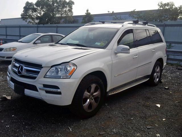 4JGBF7BE9CA797044 - 2012 MERCEDES-BENZ GL 450 4MA WHITE photo 2