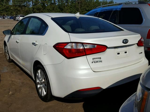 KNAFX4A8XE5051983 - 2014 KIA FORTE EX WHITE photo 3