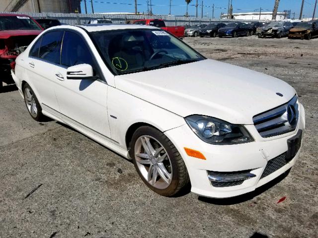 WDDGF4HB7CR210062 - 2012 MERCEDES-BENZ C 250 WHITE photo 1