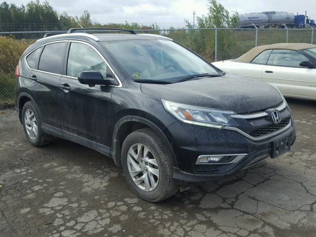 2HKRM4H78FH105837 - 2015 HONDA CR-V EXL BLACK photo 1