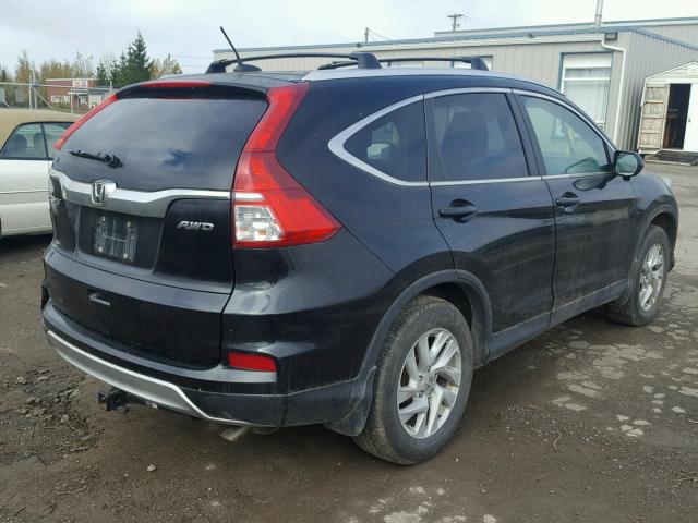 2HKRM4H78FH105837 - 2015 HONDA CR-V EXL BLACK photo 4