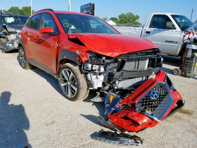 KM8K33A50KU327887 - 2019 HYUNDAI KONA LIMIT ORANGE photo 1