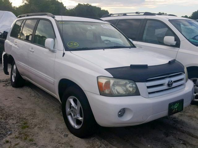 JTEGD21A640099608 - 2004 TOYOTA HIGHLANDER WHITE photo 1