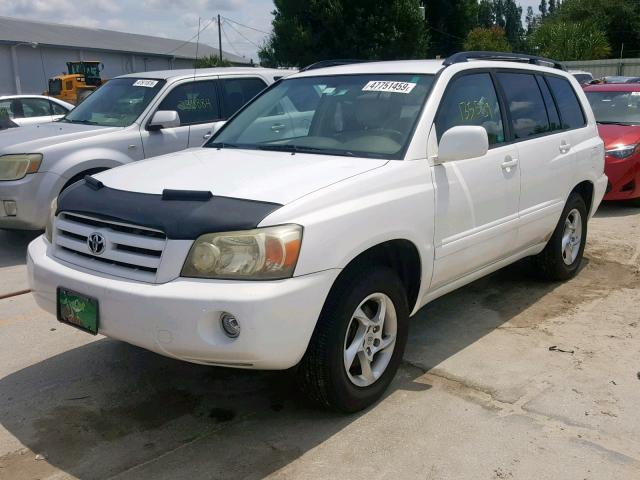 JTEGD21A640099608 - 2004 TOYOTA HIGHLANDER WHITE photo 2