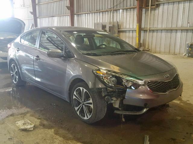 KNAFX4A82G5504982 - 2016 KIA FORTE EX GRAY photo 1