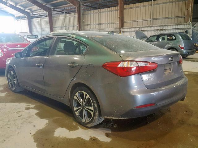 KNAFX4A82G5504982 - 2016 KIA FORTE EX GRAY photo 3