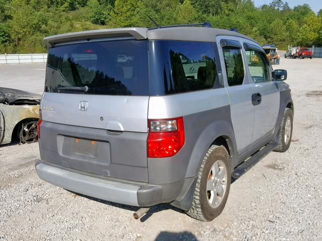 5J6YH28533L034969 - 2003 HONDA ELEMENT EX SILVER photo 4