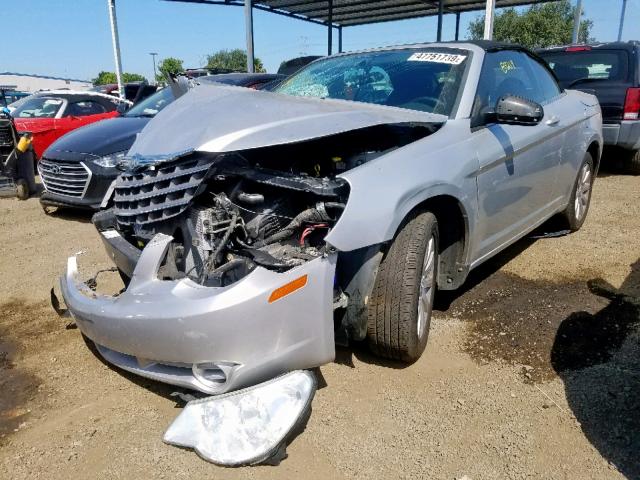 1C3BC5ED1AN182051 - 2010 CHRYSLER SEBRING TO SILVER photo 2