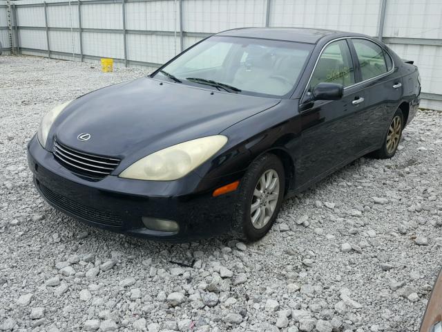 JTHBF30G536016278 - 2003 LEXUS ES 300 BLACK photo 2