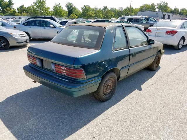 1P3AP24K6RN242086 - 1994 PLYMOUTH SUNDANCE GREEN photo 4