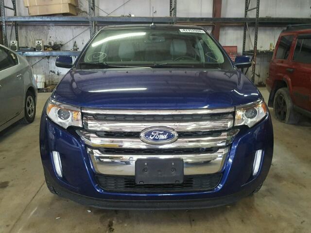 2FMDK4JC9DBC29577 - 2013 FORD EDGE SEL BLUE photo 9