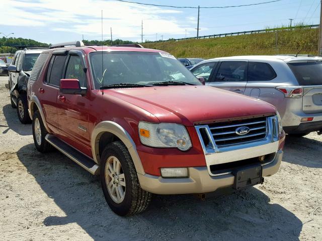 1FMEU74E67UB00076 - 2007 FORD EXPLORER E RED photo 1