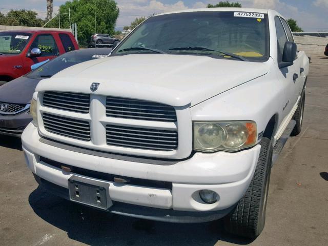 1D7HU18D94J262609 - 2004 DODGE RAM 1500 S WHITE photo 2