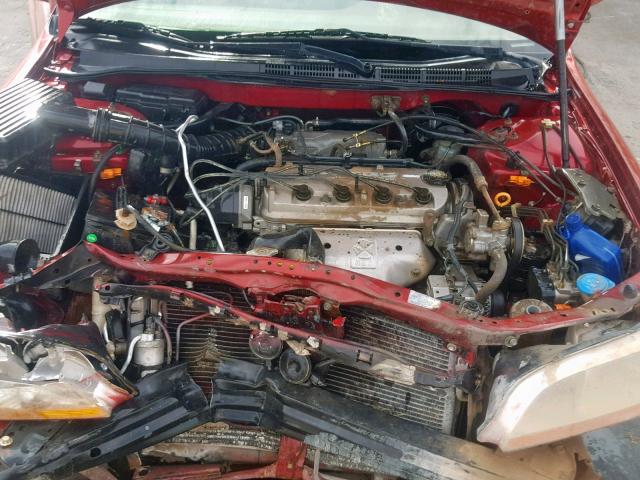 JHMCG56691C012602 - 2001 HONDA ACCORD EX RED photo 7