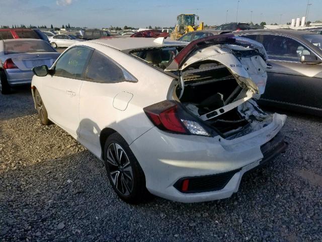 2HGFC3B3XGH358062 - 2016 HONDA CIVIC EX WHITE photo 3