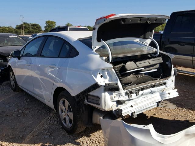 1G1BC5SM2H7259355 - 2017 CHEVROLET CRUZE LS WHITE photo 3