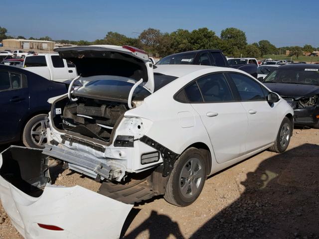 1G1BC5SM2H7259355 - 2017 CHEVROLET CRUZE LS WHITE photo 4