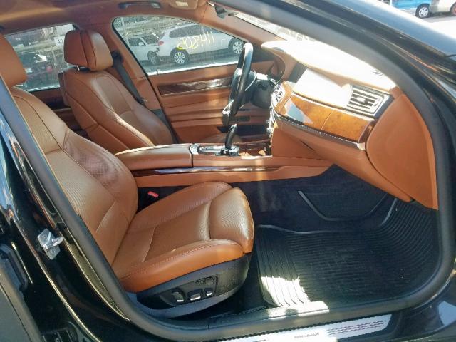 WBAKC8C53BC434319 - 2011 BMW 750 LXI BLACK photo 5