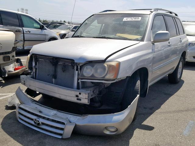 JTEGD21A420042756 - 2002 TOYOTA HIGHLANDER SILVER photo 2