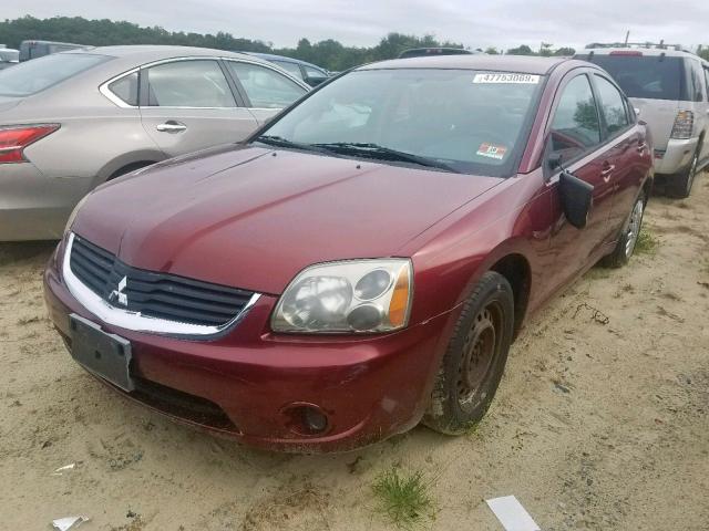 4A3AB36F87E062414 - 2007 MITSUBISHI GALANT ES MAROON photo 2