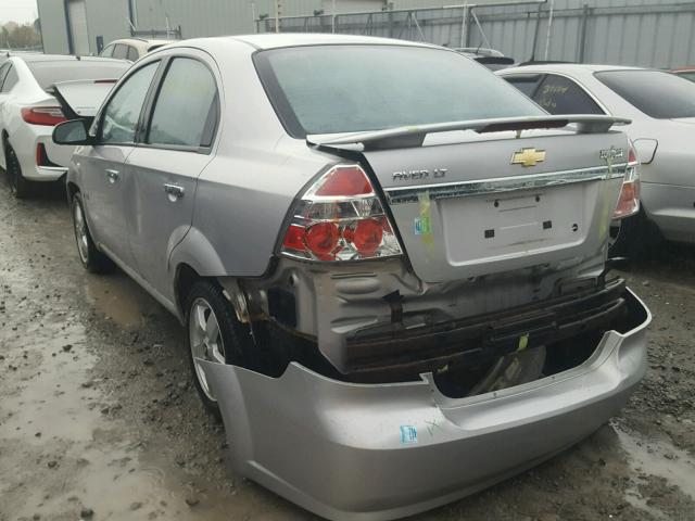 KL1TG55638B176342 - 2008 CHEVROLET AVEO LT SILVER photo 3